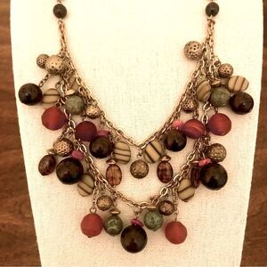 Coldwater Creek | Multicolor Beaded Layer  Necklace | 20” Adjustable